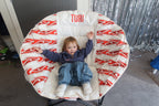 TURU Cream Māori Design Chair