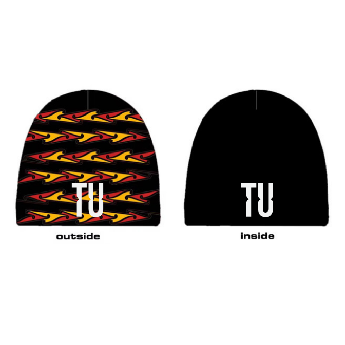 TURU Reversible Beanie — Black / Red