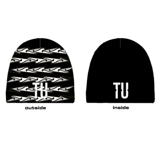 TURU Reversible Beanie — Black / Red